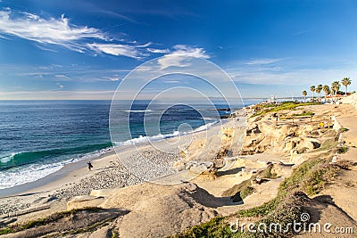 La Jolla cove beach, San Diego, California Stock Photo