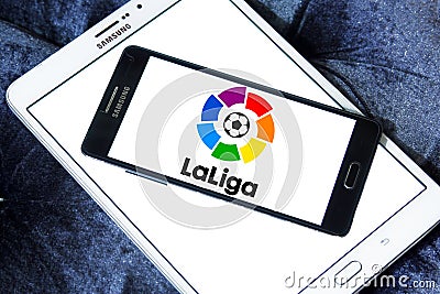 La liga, spanish league logo Editorial Stock Photo