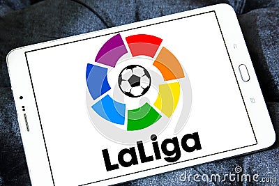 La liga, spanish league logo Editorial Stock Photo