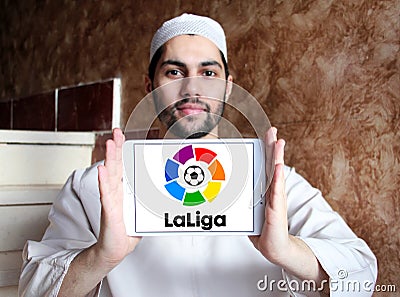 La liga, spanish league logo Editorial Stock Photo