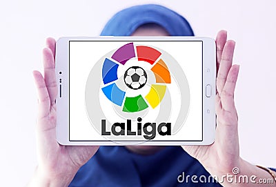 La liga, spanish league logo Editorial Stock Photo
