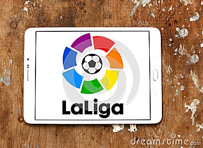 La liga, spanish league logo Editorial Stock Photo