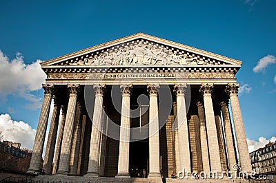 La madeleine church in Paris Editorial Stock Photo