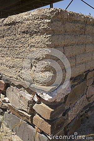 La Mata archeological site. Impresive protohistoric building placed in Campanario, Extremadura, Spain Editorial Stock Photo