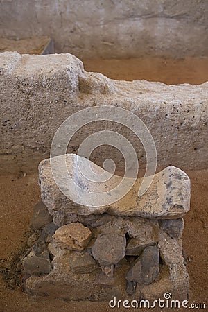 La Mata archeological site. Impresive protohistoric building placed in Campanario, Extremadura, Spain Editorial Stock Photo