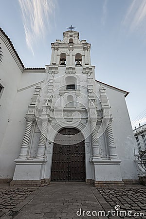 La Merced church in Sucre, capital of Bolivia Stock Photo