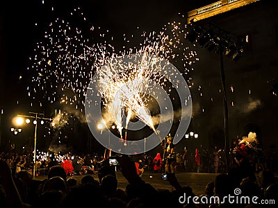 La MercÃ¨, patron saint of Barcelona Editorial Stock Photo