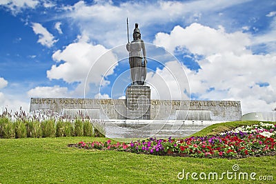 La Minerva monument in Guadalajara Stock Photo