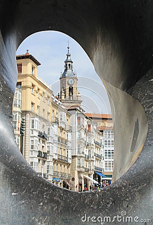 La Mirada, Vitoria-Gasteiz Basque Country Editorial Stock Photo