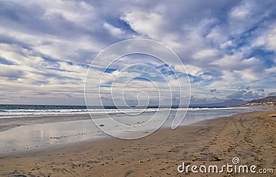 La Mision Valley landscapes and Beach in Mexico on the West Coast a small canyon near the Pacific Ocean that houses the Door of Fa Stock Photo