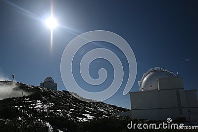 La Palma Observatory Stock Photo