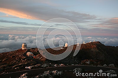 La Palma Observatory Stock Photo