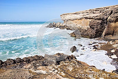 La Pared beach on Fuerteventura south west coast Stock Photo