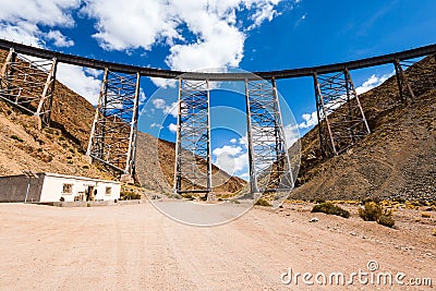 La Polvorilla viaduct, Salta (Argentina) Stock Photo