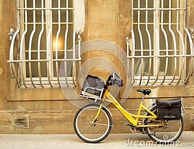 La poste bike Editorial Stock Photo