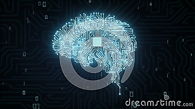 La puce d'unité centrale de traitement de cerveau, élèvent l'intelligence artificielle La puce d'unité centrale de traitement de cerveau, élèvent l'intelligence artificielle