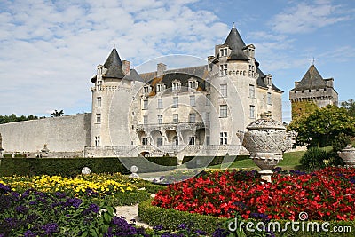 La Roche-Courbon Castle and garden Stock Photo