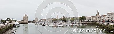 La Rochelle, France panorama Editorial Stock Photo