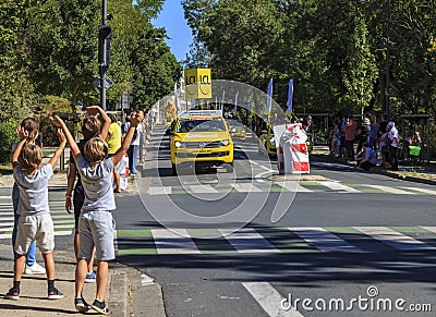 The Joy of Publicity Caravan - Le Tour de France 2020 Editorial Stock Photo