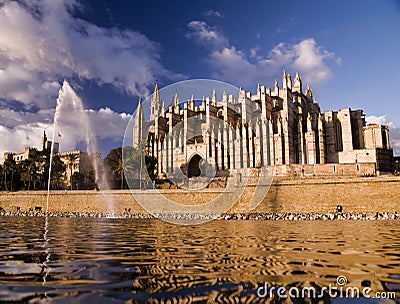 La Seu Cathedral Stock Photo