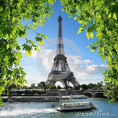 La Tour d`Eiffel Stock Photo