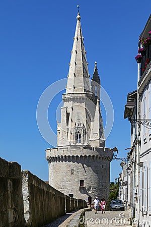 La Tour de la Lanterne - La Rochelle - France Editorial Stock Photo