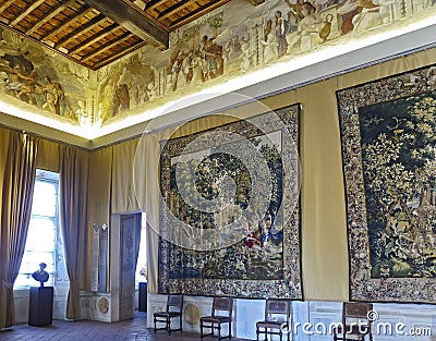 La Venaria Reale, Reggia: Room of Ifigenia Editorial Stock Photo