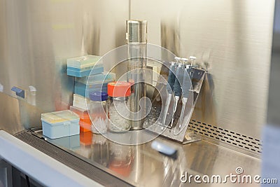 Lab equipment fume hood Stock Photo