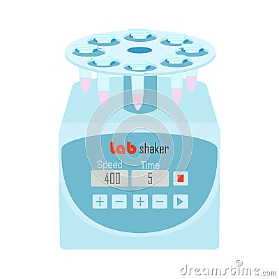 Lab equipment shaker Vector Illustration