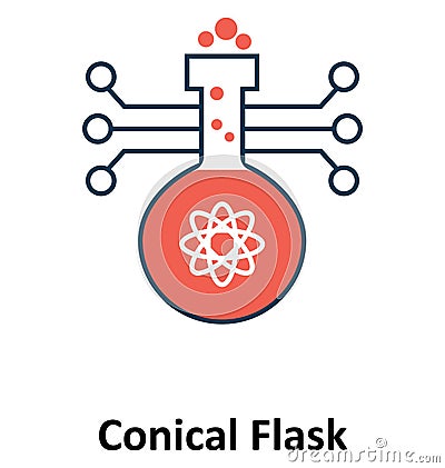 Lab Experiment Isolated and Vector Icon for Technology Vector Illustration