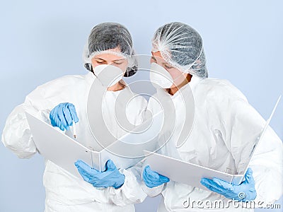 Lab Girls 03 Stock Photo