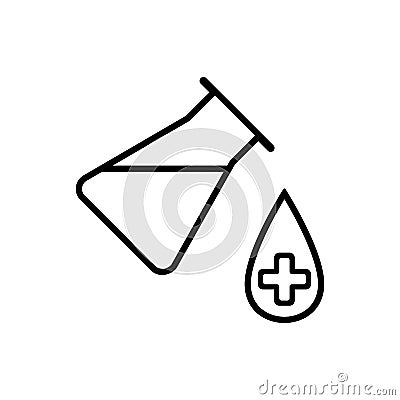 Lab icon. vector illustration isolated on white background. Medical substance symbol. Vector Illustration