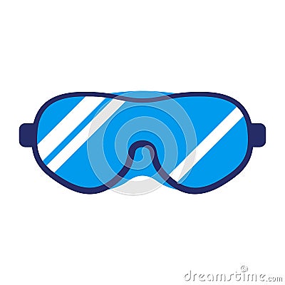 Safety goggles, lab safety equipment Vector Illustration