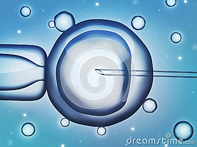 Lab tests the view through the microscope Stock Photo