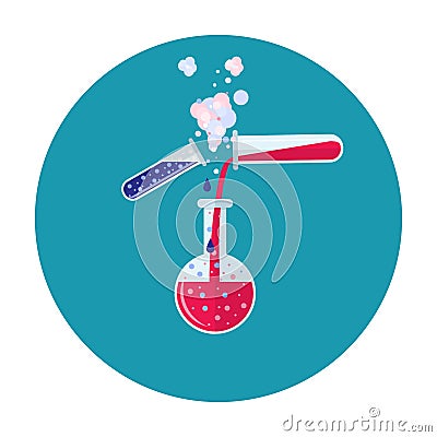 Lab tube icon. Vector Illustration