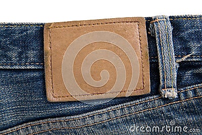 Label jeans Stock Photo