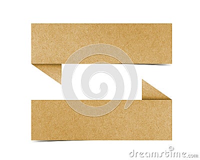 Label recycled paper Stock Photo