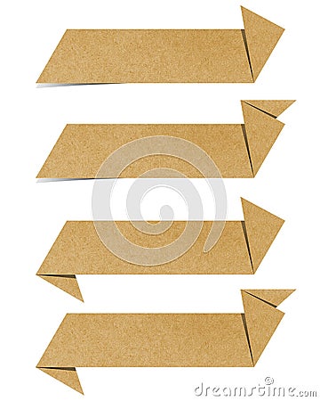 Label recycled paper Stock Photo