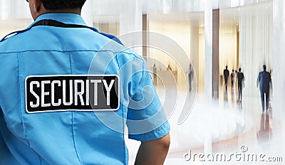 Security guard in the business office Editorial Stock Photo