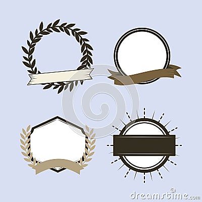 labels or badges Vector Illustration