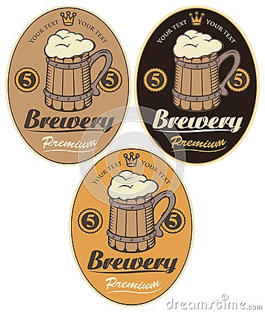 Labels for the beer Vector Illustration