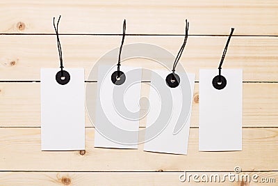 Labels or tags Stock Photo