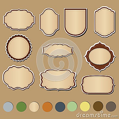 Lables, Vector Illustration Stock Photo