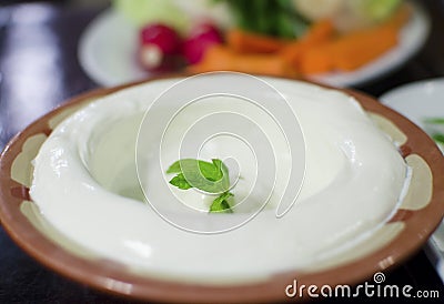 Labneh Stock Photo