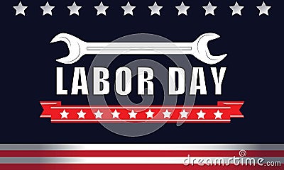 LABOR DAY,Happy Labor Day, Blue Background,Vector Illustration,Labor Day september, Vector Illustration