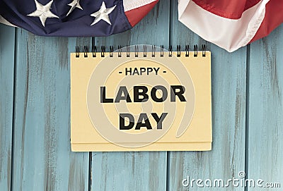 Labor day banner, patriotic background Stock Photo