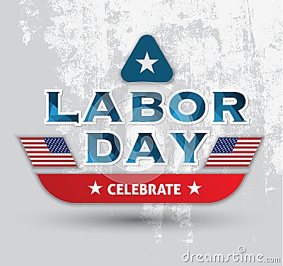 Labor day celebrate poster Vector Illustration