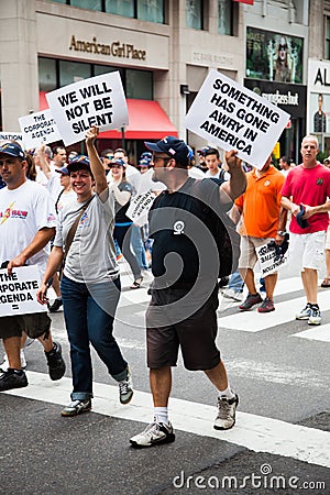 2014 Labor Day Parade in New York Editorial Stock Photo