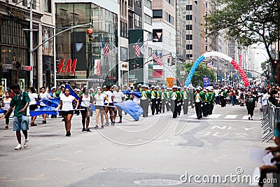 2014 Labor Day Parade in New York Editorial Stock Photo