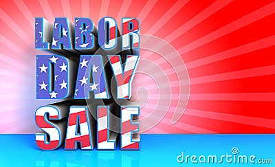 Labor Day Sale Stock Photo